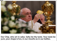 Pope Francis Clearly Using Tostitos Lime After Misplacing Eucharist Wafers