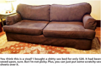 ‘What a Steal!’ Says Junior Who Just Bought Senior’s Lumpy Sex Couch