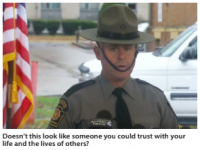 Area Man Trying Not To Laugh At State Trooper’s Dumbass Hat During Traffic Stop