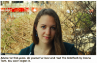 Area Woman Announces Intentions To Begin Reading The Goldfinch