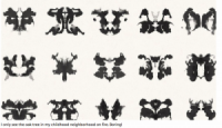 Every Inkblot In Rorschach Test Looks Like Mother Crawling On Ceiling Like Spider